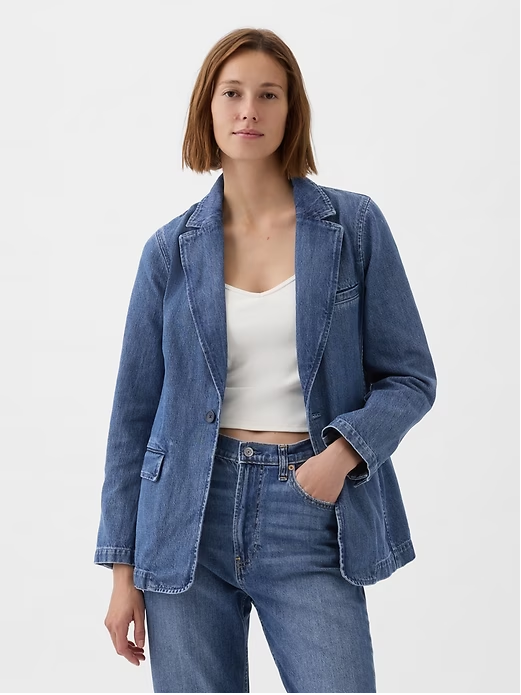 The Classic Denim Blazer